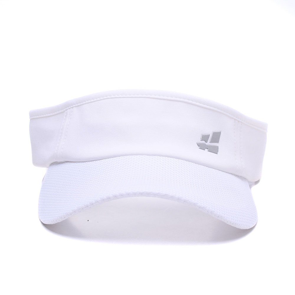 Sun Visors,Premium Sports Tennis Golf Running Hat, Mesh Adjustable Cap (White)