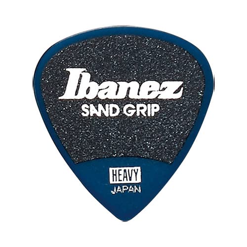 Ibanez PPA16HSG Wizard Series, Sand Grip Picks 6 Pack 1.0mm (PPA16HSGDB),Dark Blue