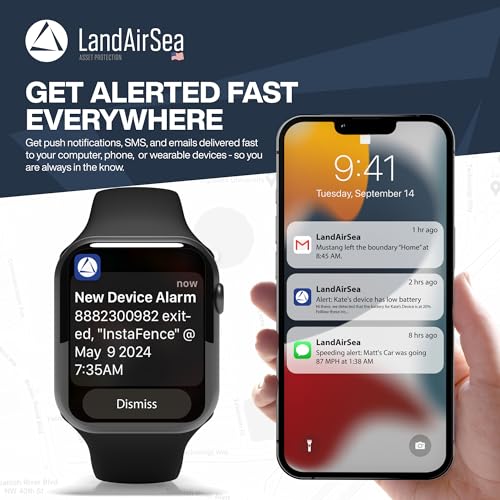 LandAirSea 54 GPS Tracker - Made in the USA from Domestic & Imported Parts. Long Battery, Magnetic, Waterproof, Global Tracking. Subscription Required