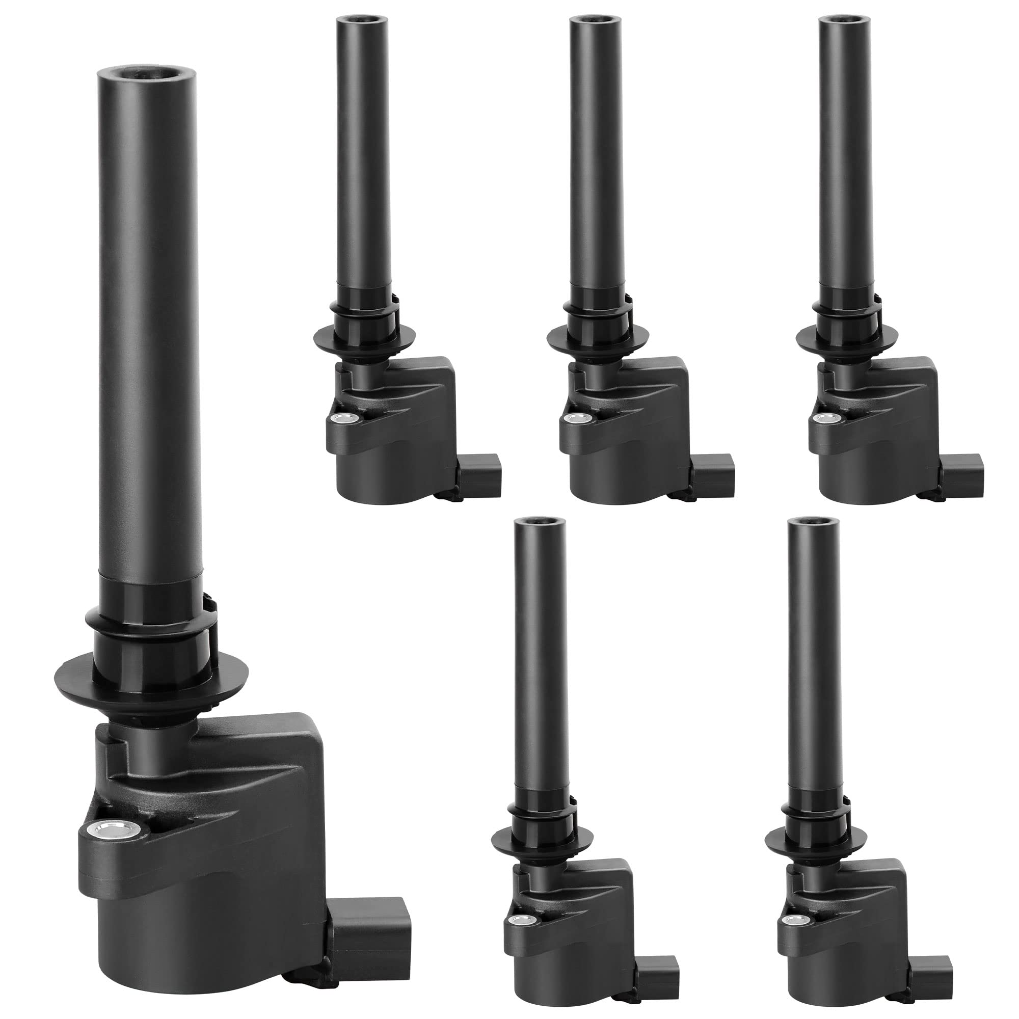 DWVO Ignition Coil Pack Compatible with Ford Escape Taurus Freestyle Five Hundred - Mercury Mariner Montego Sable - Mazda Tribute 3.0L V6 - Set of 6