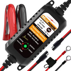 motopower mp00205a 12v 800ma automatic battery charger, maintainer, trickle and desulfator