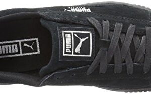 Puma Women's Suede Platform Crushed Gem Black Aged Silver, 9.5 M US