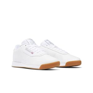 Reebok Women's Princess Wide Fashion Shoes,White/Gum, 8