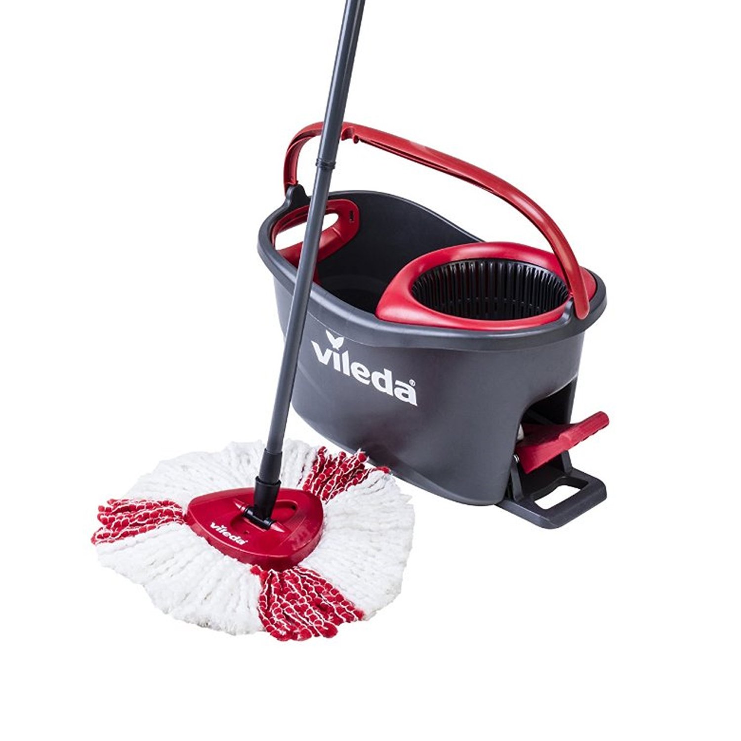 Vileda Turbo Microfibre Mop and Bucket Set with Extra 2-in-1 Refill