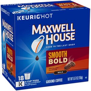 MAXWELL HOUSE Smooth Bold, K-CUP Pods Coffee, 18 Count