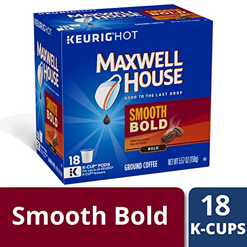 MAXWELL HOUSE Smooth Bold, K-CUP Pods Coffee, 18 Count