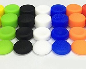 Pack of 8 pcs Analog Controller Gamepad Raised Antislip Thumb Stick Grips Thumbsticks Joystick Cap Cover for PS5, PS4, PS3, Switch Pro, Xbox one, Xbox 360, Wii U, PS2 Controller (Orange)