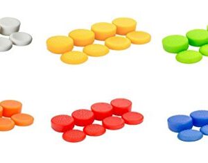 Pack of 8 pcs Analog Controller Gamepad Raised Antislip Thumb Stick Grips Thumbsticks Joystick Cap Cover for PS5, PS4, PS3, Switch Pro, Xbox one, Xbox 360, Wii U, PS2 Controller (Orange)