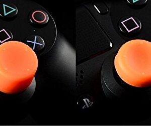 Pack of 8 pcs Analog Controller Gamepad Raised Antislip Thumb Stick Grips Thumbsticks Joystick Cap Cover for PS5, PS4, PS3, Switch Pro, Xbox one, Xbox 360, Wii U, PS2 Controller (Orange)