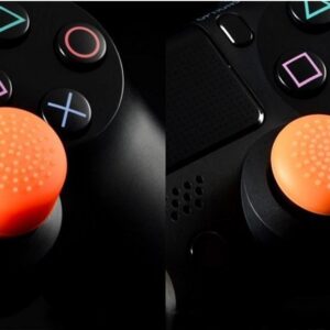 Pack of 8 pcs Analog Controller Gamepad Raised Antislip Thumb Stick Grips Thumbsticks Joystick Cap Cover for PS5, PS4, PS3, Switch Pro, Xbox one, Xbox 360, Wii U, PS2 Controller (Orange)