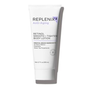 Replenix Retinol Smooth + Tighten Body Lotion, Medical-Grade Anti-Aging Brightening Body Cream for Cellulite & Sagging Skin (6.7 fl. oz)