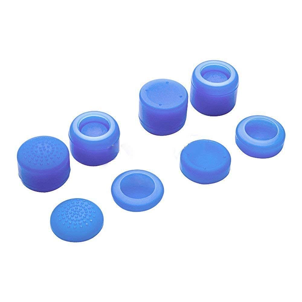 Pack of 8 pcs Analog Controller Gamepad Raised Antislip Thumb Stick Grips Thumbsticks Joystick Cap Cover for PS5, PS4, PS3, Switch Pro, Xbox one, Xbox 360, Wii U, PS2 Controller (Blue)