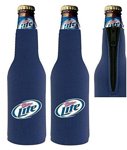 Miller Lite Beer Bottle Suit Holder Cooler Kaddy Huggie Coolie Set of 2