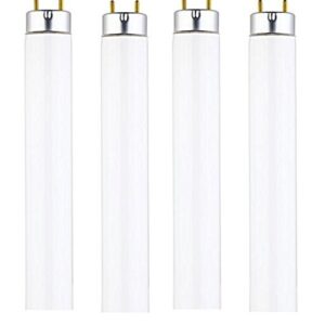 DYSMIO Lighting F15T8-CW 15-Watt 18-inch 4100K 825 Lumen Medium Bi-Pin Base T8 Fluorescent Straight Tube Bulb with Cool White Light- 4 Pack