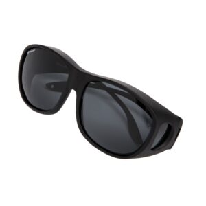 Freeprint Polarized Solar Shield Fit Over Glasses Driving Sunglasses for Men and Women，Black