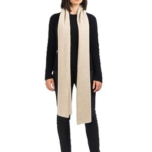 Dalle Piane Cashmere - Broad Scarf 100% cashmere - Made in Italy - Woman/Man, Color: Beige, One size