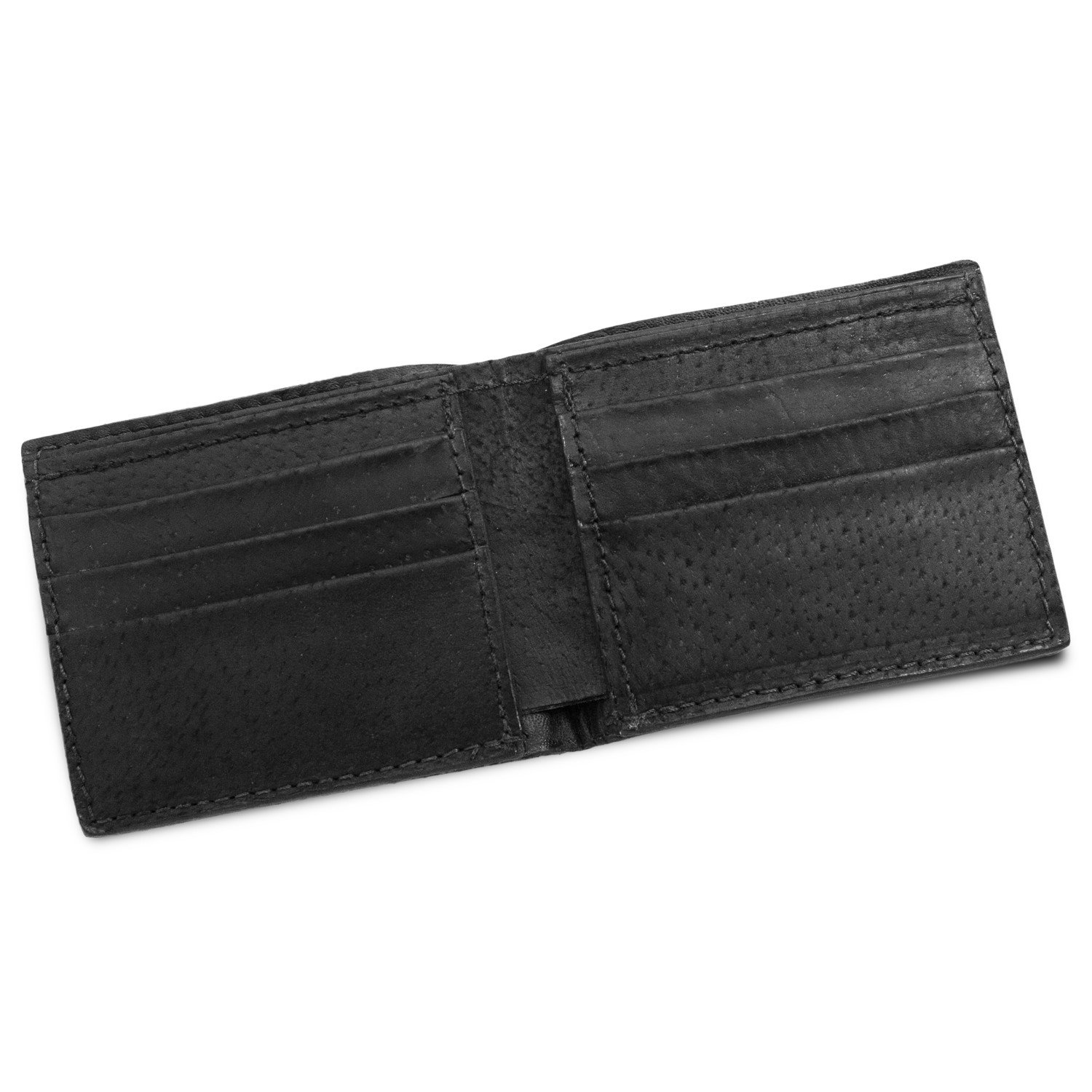 Genuine Alligator Skin Leather Bifold Wallet Handmade (6 Card Slots, Cognac)