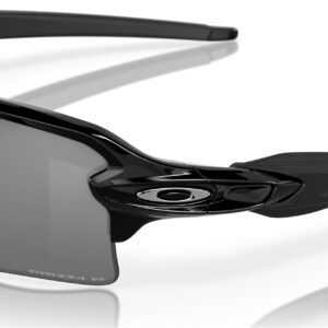 Oakley Men's Oo9188 Flak 2.0 XL Rectangular Sunglasses, Polished Black/Prizm Black Polarized, 59 mm