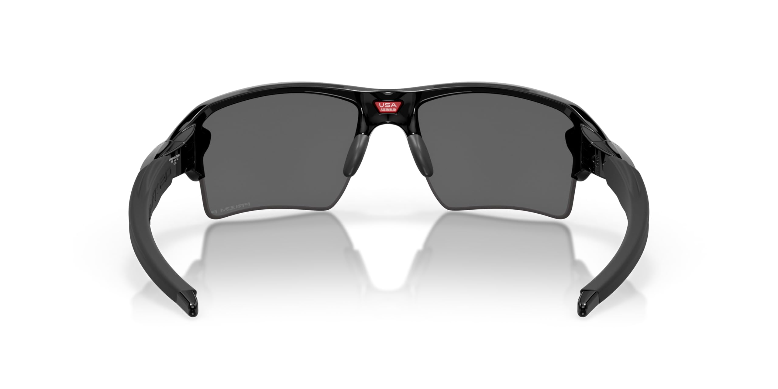 Oakley Men's Oo9188 Flak 2.0 XL Rectangular Sunglasses, Polished Black/Prizm Black Polarized, 59 mm