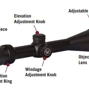 Vortex Optics Crossfire II 6-18x44 AO, SFP Riflescope - Dead-Hold BDC Reticle (MOA) with Vortex Hat