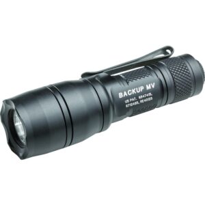 surefire e1b-mv backup flashlights with dual output led with maxvision beam technology, black