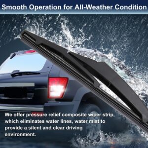 X AUTOHAUX Rear Windshield Wiper Blade 200mm 8 Inch for Lexus CT200h 2011-2017 for Scion XD 2008-2014 for Toyota Prius C 2012-2019