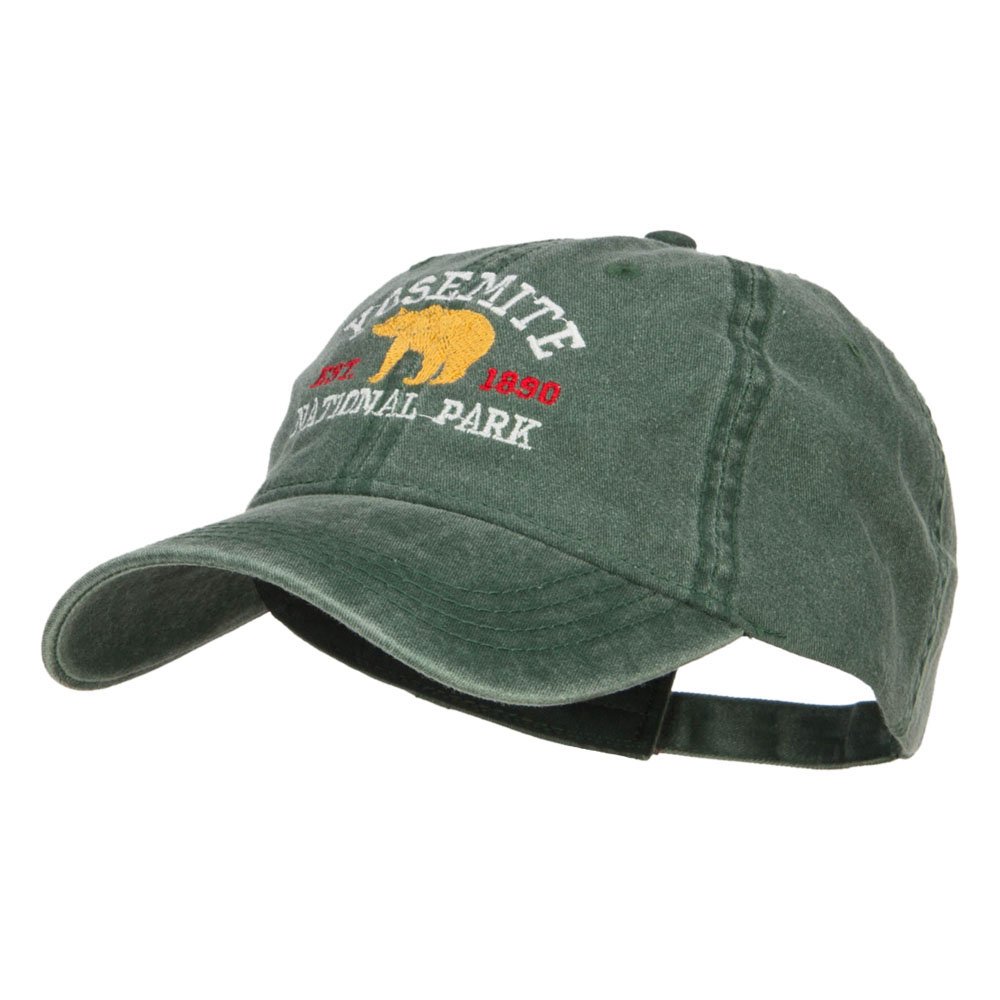 Yosemite National Park Embroidered Washed Cap - Dk Green OSFM