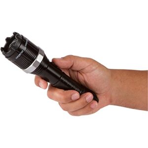 VIPERTEK VTS-T01 Aluminum Stun Gun for Self Defense Rechargeable with LED Flashlight