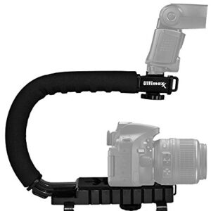 Ultimaxx Stabilizing Handheld Stabilizer Handle Grip with Accessory Mount for Camera, Camcorder, DSLR, DV Video; Compatible for Canon, Nikon, Sony, Panasonic, Pentax, and Olympus Camcorders