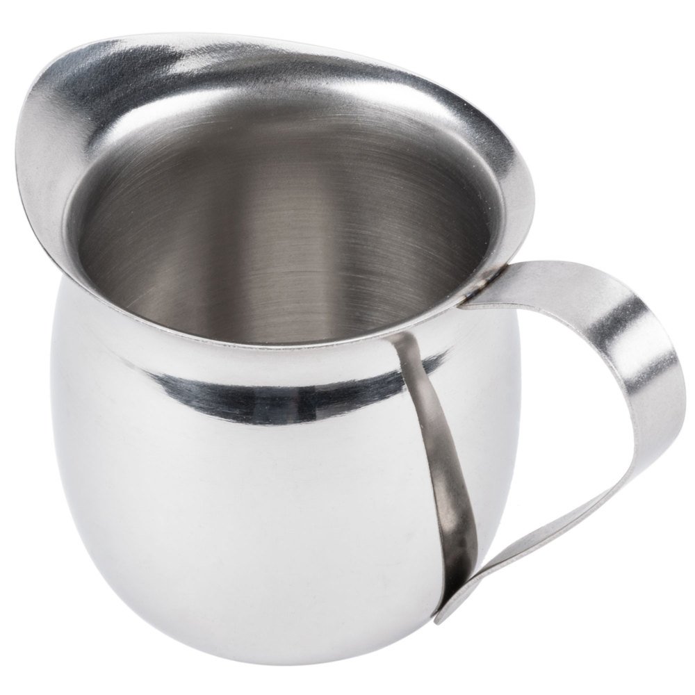 (2 Pack) 5-Ounce Stainless Steel Bell Creamer, 150 ml. Bell-Shaped Serving Cream Pitcher