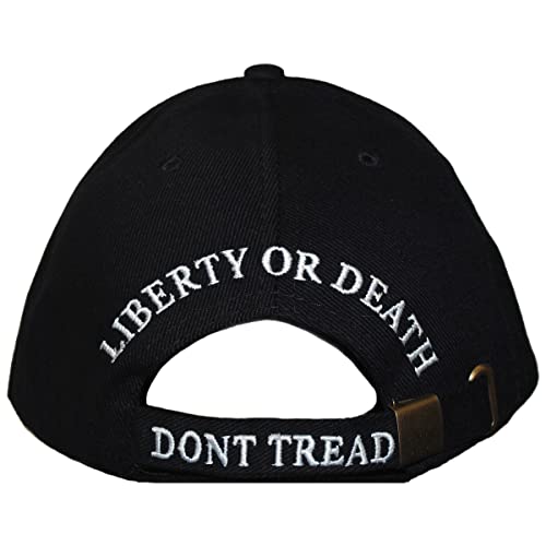 EagleEmblems Don't Tread On Me Cap, Black, Adjustable