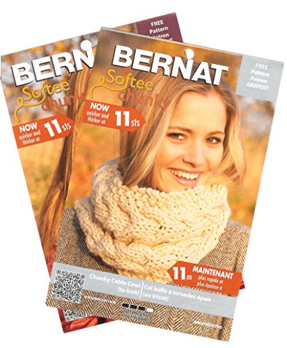 Bernat Softee Chunky Yarn Bundle Super Bulky #6, 3 Skeins Linen 28021