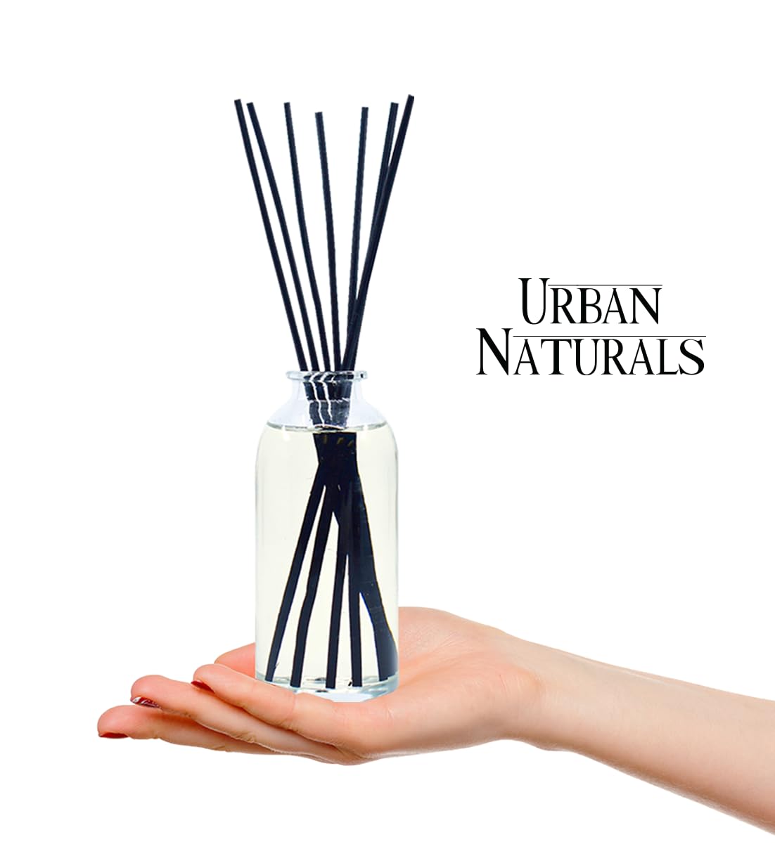 Urban Naturals Lavender Vanilla Reed Diffuser Set | Room Scent Infuser with Real Lavender & Natural Flowers | Soothing Scent Makes a Great Housewarming Gift | Great Idea