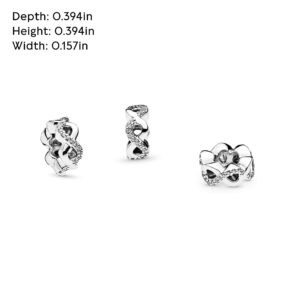 Pandora Jewelry Sparkling Infinity Spacer Cubic Zirconia Charm in Sterling Silver