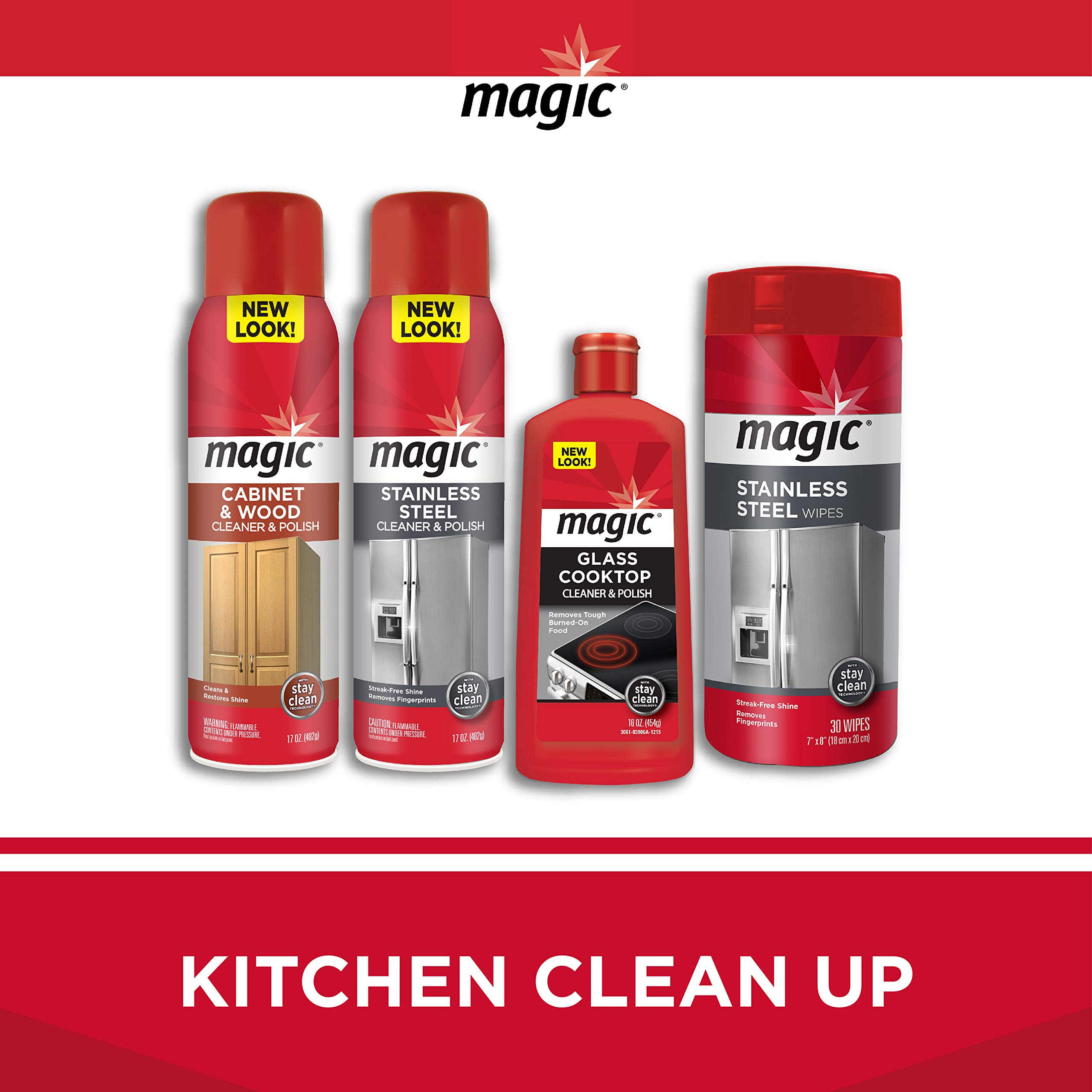 MAGIC 3124 Tub and Tile Refinishing Kit - Bright White - Paint On - Works On Ceramic Porcelain Acrylic Fiberglass Surfaces