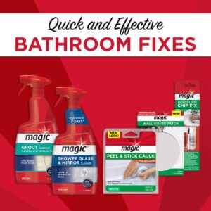 MAGIC 3124 Tub and Tile Refinishing Kit - Bright White - Paint On - Works On Ceramic Porcelain Acrylic Fiberglass Surfaces