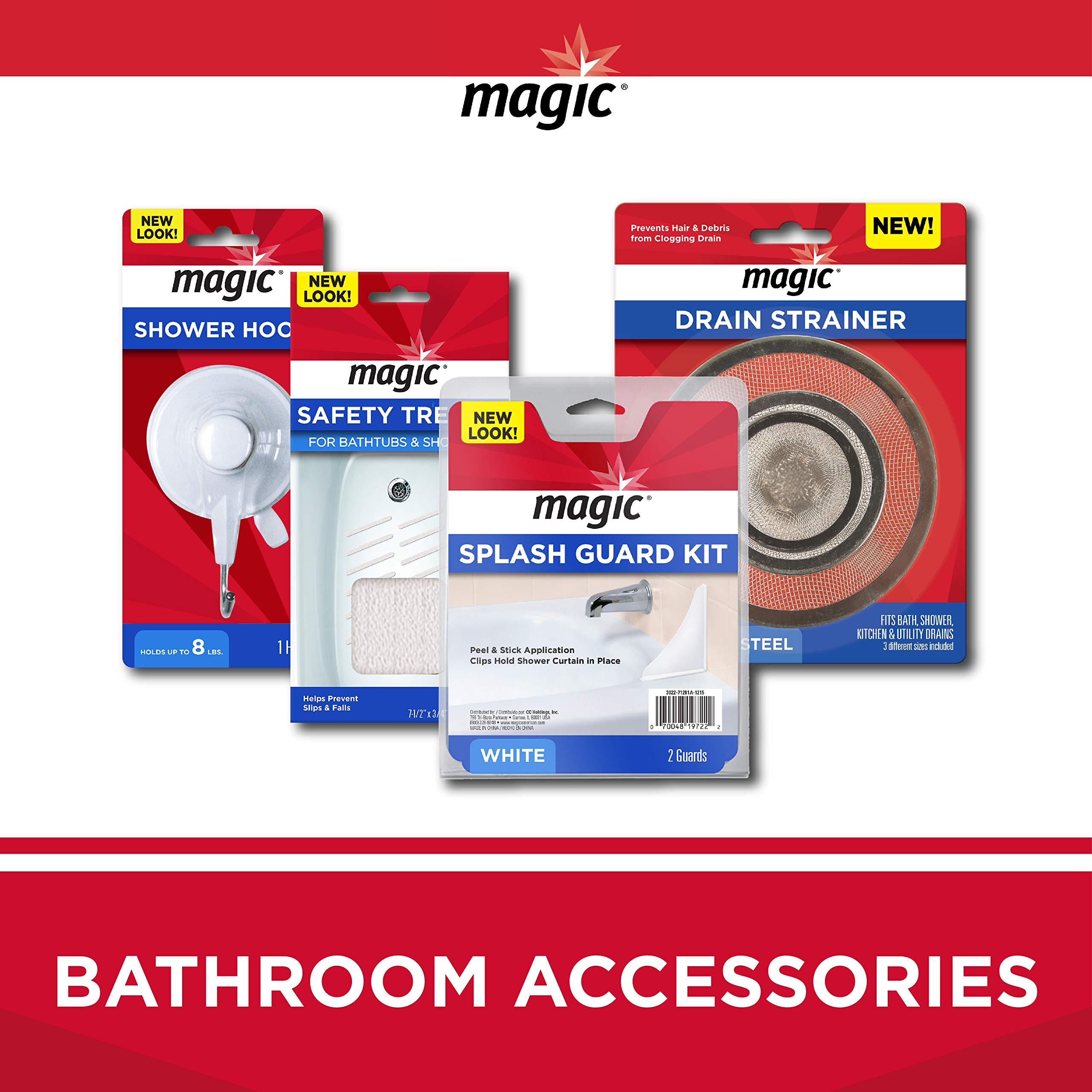 MAGIC 3124 Tub and Tile Refinishing Kit - Bright White - Paint On - Works On Ceramic Porcelain Acrylic Fiberglass Surfaces