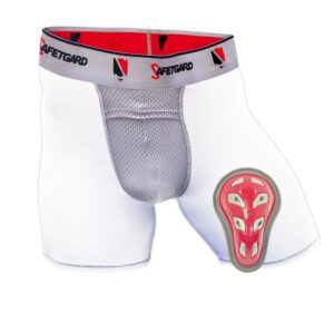 safetgard youth compression short with youth cage cup (youth large)