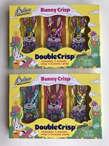 palmer easter double crisp bunny chocolate (2 pack) 3.0 oz