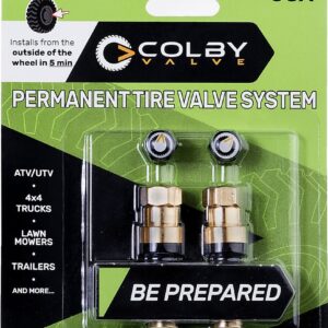 Colby Valve Permanent Valve Stem Replacement Kit | Installs from Outside of The Wheel | Tire Valve Stems Made in USA from Quality 360 brass components