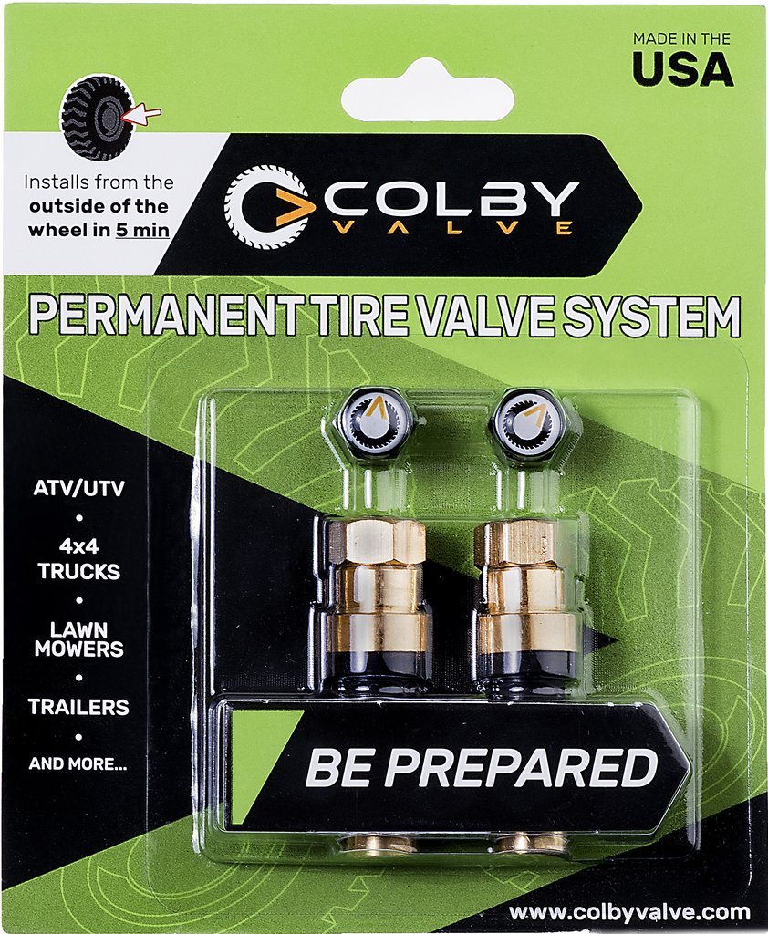 Colby Valve Permanent Valve Stem Replacement Kit | Installs from Outside of The Wheel | Tire Valve Stems Made in USA from Quality 360 brass components