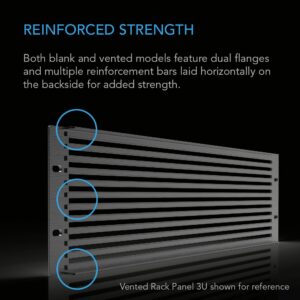 AC Infinity Rack Panel Accessory Blank 1U Space for 19" Rackmount, Premium Aluminum Build and Anodized Finish