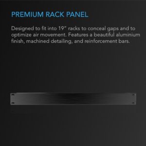 AC Infinity Rack Panel Accessory Blank 1U Space for 19" Rackmount, Premium Aluminum Build and Anodized Finish