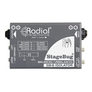 Radial Engineering StageBug SB-6 Isolator with 1 Year Free Extended Warranty