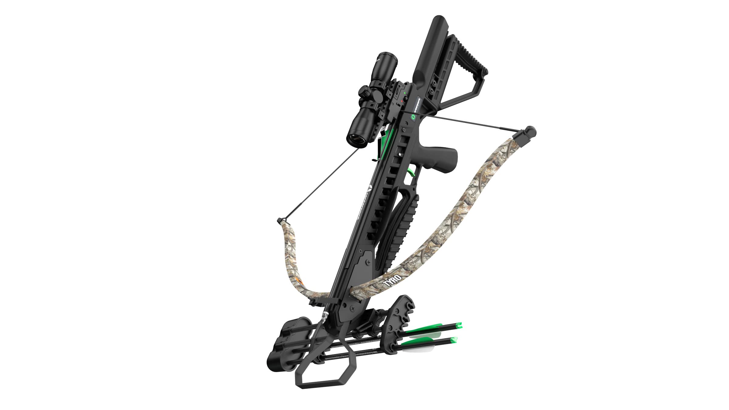 CenterPoint Tyro 4X Recurve Crossbow Package With 4x32mm Scope, Camo