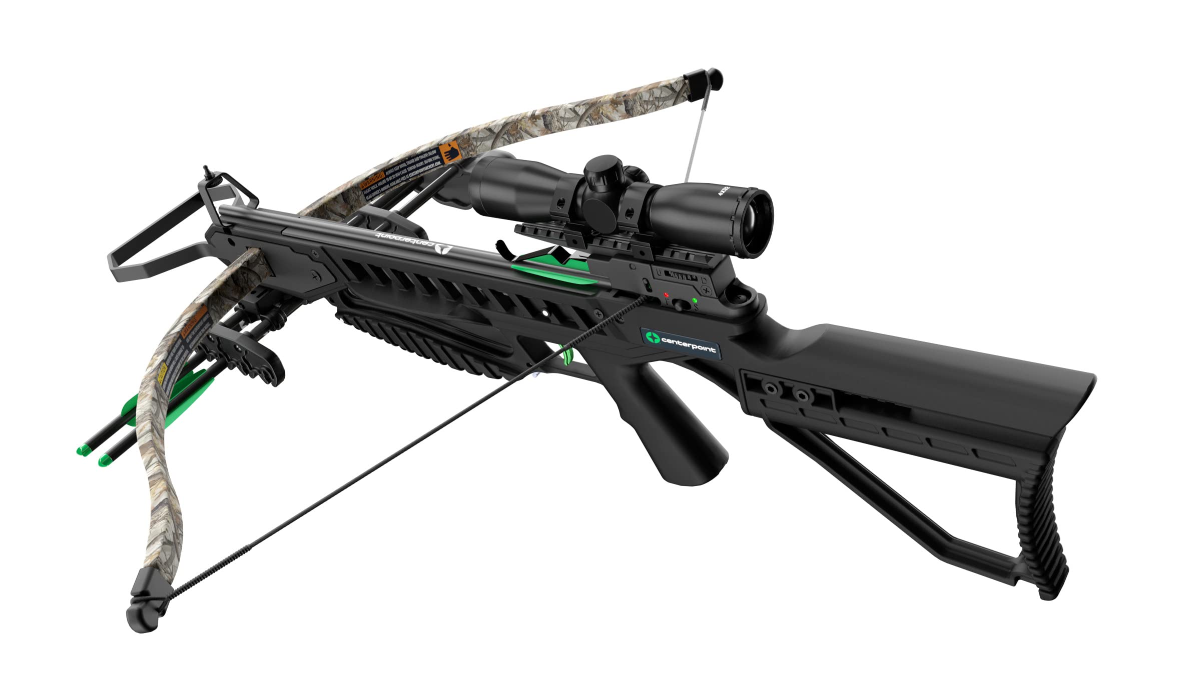 CenterPoint Tyro 4X Recurve Crossbow Package With 4x32mm Scope, Camo