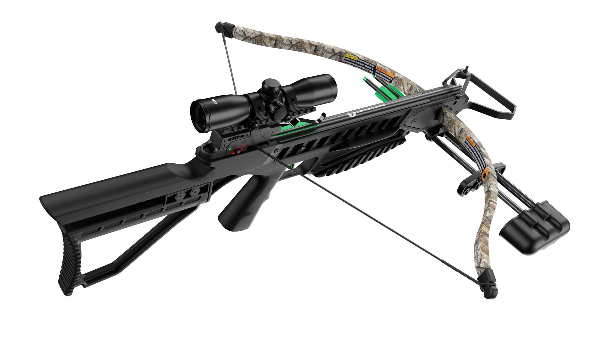 CenterPoint Tyro 4X Recurve Crossbow Package With 4x32mm Scope, Camo