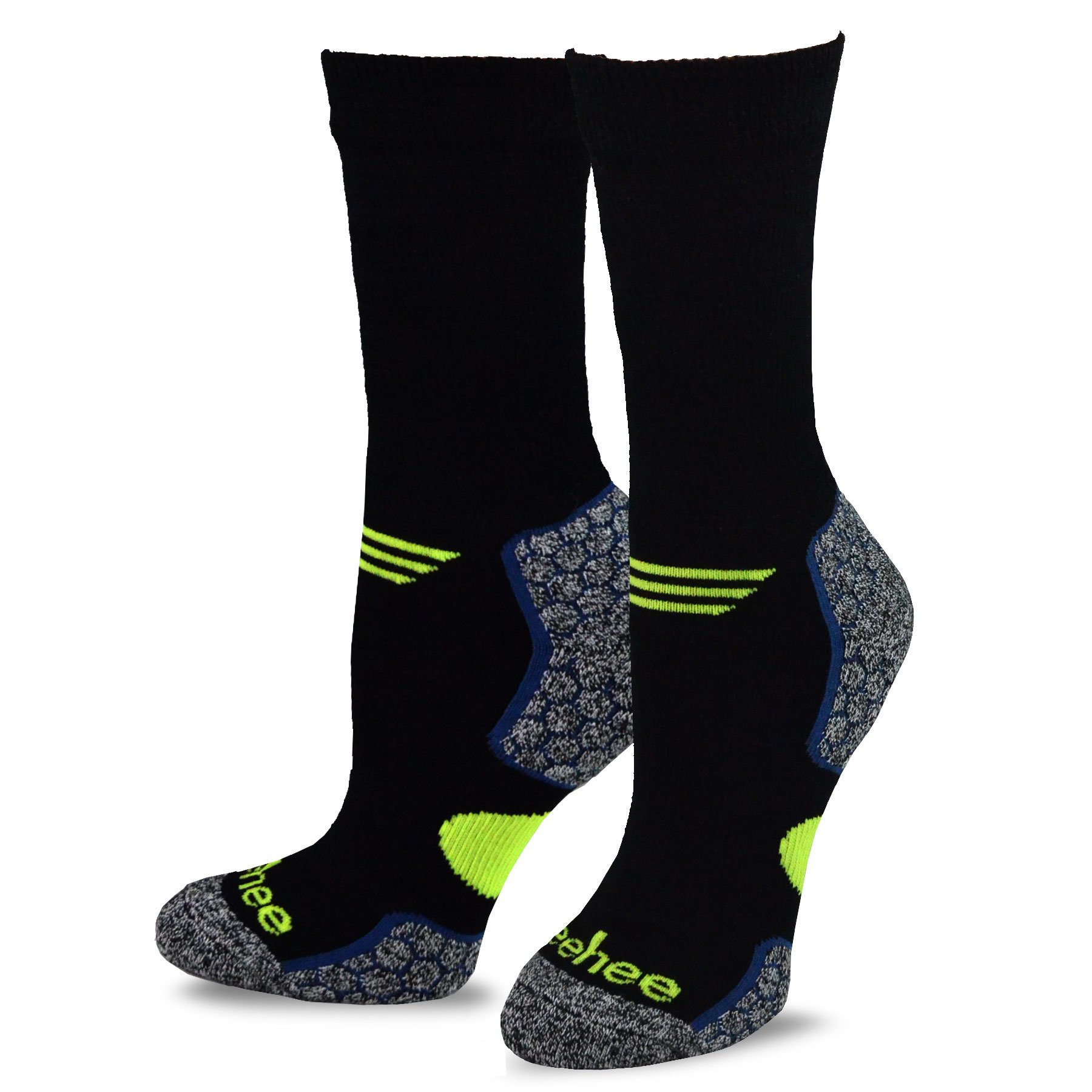 No Binding Viscose from Bamboo Colorful Diabetic Crew 6-Pairs Socks for Women (9-11, Basic)