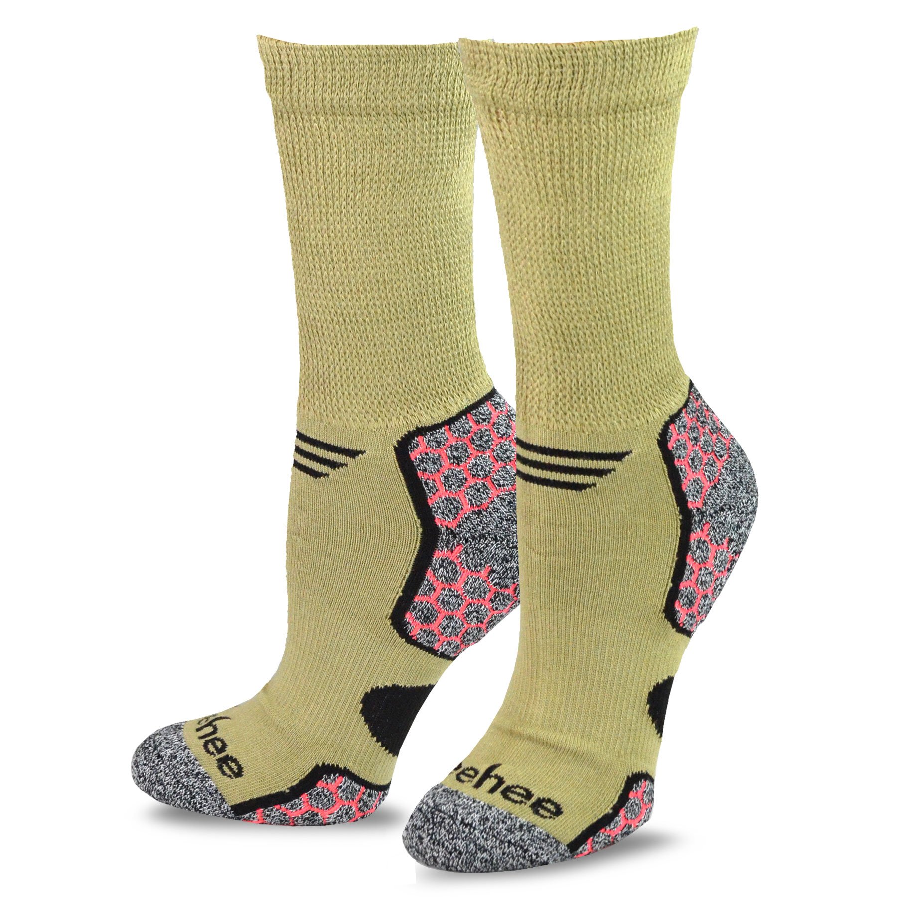 No Binding Viscose from Bamboo Colorful Diabetic Crew 6-Pairs Socks for Women (9-11, Basic)