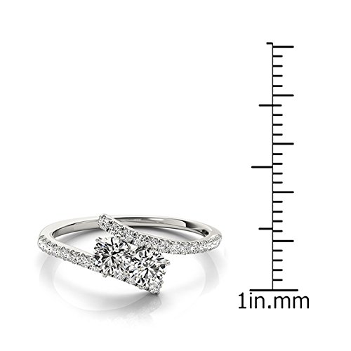 I Love US™ Two-Stone Forever Us Ring 1/2 ct tw Diamonds 14K (7)